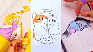 100 Easy DRAWING IDEAS That Anyone Can Do - Drawing Tricks