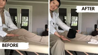 How to use ankle weight to stretch the knee after total knee replacement