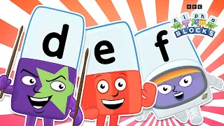 The Best of D, E, and F! 🌟 | Phonics for Kids | Learn To Read | @officialalphablocks