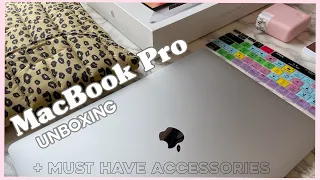 MACBOOK PRO 16" UNBOXING 💻 + accessories