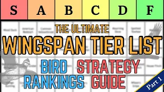 The Ultimate Wingspan Tier List: Early Game Strategy Guide & Bird Rankings - Part 1