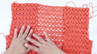 Chaleco Tejido a crochet muy fácil y llamativo! tığ işi yelek | colete de crochê | жилет крючком