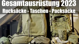 Rucksäcke, Taschen und Packsäcke | Gesamtausrüstung 2023 |