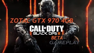 COD BLACK OPS 3 beta pc gameplay max settings 60 fps gtx 970!!!