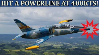 Debrief: Aero L-39 Albatros low flying through a canyon hits powerline. The outcome?