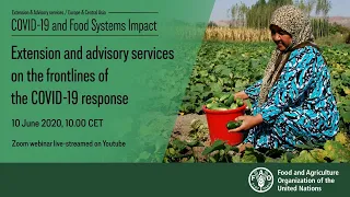 Extension and Advisory Services:  on the frontlines of COVID-19 response in Europe and Central Asia