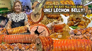 Legit na "UNLI LECHON BELLY", EAT ALL YOU CAN! Chicharon Ginabot, Pares at 30 ULAM na UNLI BUFFET!