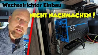 WECHSELRICHTER EINBAU | ECTIVE SSI 25 | Klappt der Einbau ? Endlich 230V im WOHNMOBIL | CARDOG