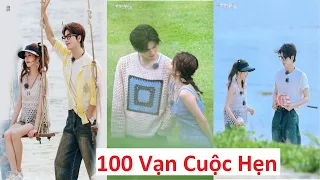 Bạch Lộc, Trương Lăng Hách và dàn dv "Ninh An Như Mộng" ghi hình cho show "100 vạn cuộc hẹn"100万个约定