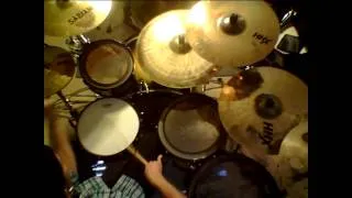 Cream Badge drum cover