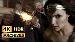 Zack Snyders Justice League [ 4K - HDR ] - Wonder Woman's bank heist scene + credit cookie