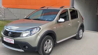 Renault Sandero Stepway 2013, 1.6 МКП (84 л.с.) Экспресс обзор от Федора Седова, Автосалон Boston