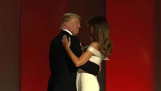 Donald and Melania Trump's first dance at inauguration ball