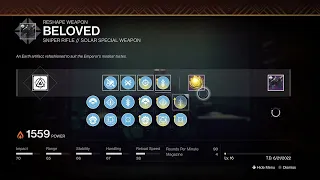 Finally crafted my god roll beloved - Destiny 2 PvP