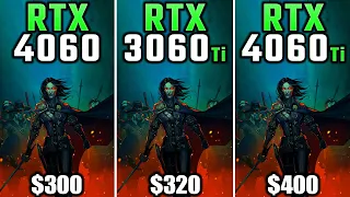 RX 4060 vs RTX 3060 Ti vs RTX 4060 Ti - How Much Performance Difference?