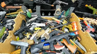 I wonder which Weapons are among the dozens of Weapons? Toy Gun Collection