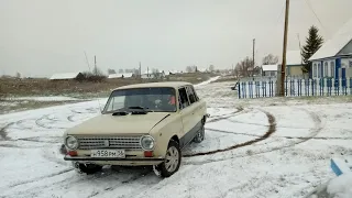 Первый снег, покатушки на ваз 2101