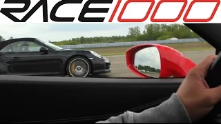 Ferrari 458 Italia vs. Porsche 991 Turbo S (60-300km/h) - ROLL RACE