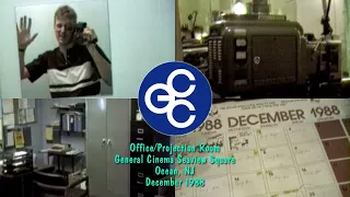 1988 General Cinema Seaview Square office & projection room walk through | old movie theaters | GCC