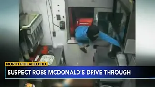 Robber grabs cash register through McDonald's drive-thru window