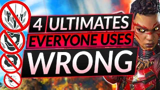 4 LEGEND ULTIMATES You Are USING WRONG - Apex Legends Guide
