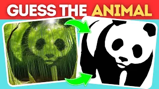 Guess the Hidden Animal by Illusion 🦌🦓🦖 | 30 Easy, Medium, Hard Levels