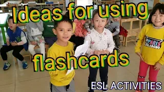 Ideas for using flashcards ESL game kindergarten
