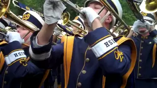 Notre Dame Band Fight Song Marching Across Campus