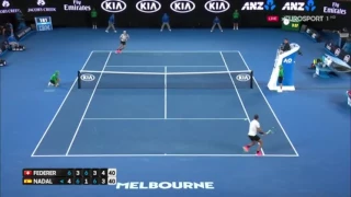 Roger Federer Unreal Point vs Rafael Nadal - Australian Open 2017 Final (HD)
