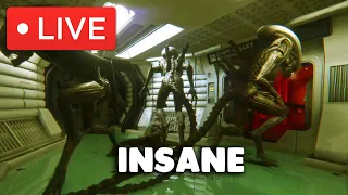 Alien: Isolation, but with 5 ALIENS on NIGHTMARE...