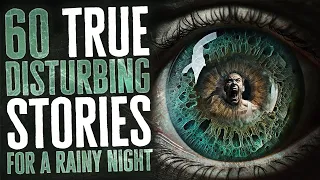 60 True Black Screen Horror Stories - With Ambient Rain Sound Effects - FT Special Guests