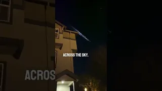 He saw weird lights shooting across the sky 😱