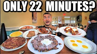 "IT'S TOO MUCH" TEXAS'S BIGGEST BREAKFAST CHALLENGE | Only 22 Minutes?