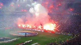 Marseille fans "smoking" UEL final 2018