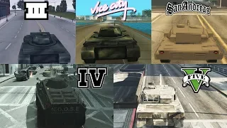 TANK Evolution in GTA Games! 1997-2019