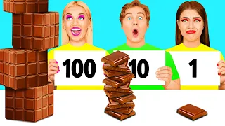 100 Couches de Nourriture Défi | Guerres de Farces par BooBoom Challenge