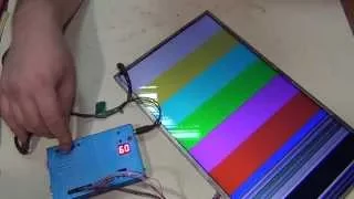 Прибор для проверки LCD матриц.