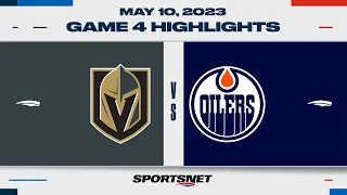 NHL Game 4 Highlights | Golden Knights vs. Oilers - May 10, 2023