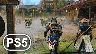 PS5 Gameplay 1 Samurai Warrior Vs Samurai Army 4K ULTRA HD - For Honor