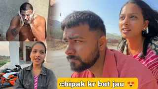 apke papa ko bol do piyar karti hu 😄| meri girlfriend chipak kar ☺️🥰 @veersoniyavlog