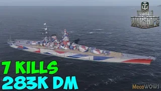 World of WarShips | Musashi | 7 KILLS | 283K Damage - Replay Gameplay 4K 60 fps