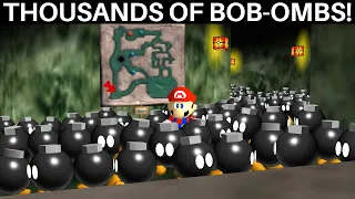 What if Hazy Maze Cave was Filled with Thousands of Bob-ombs in Super Mario 64?