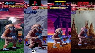 Primal Rage Arcade VS PSX VS 32X VS SNES Console VS Console