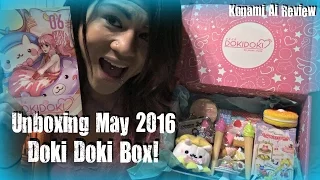 Unboxing May 2016 Doki Doki by Japan Crate! - Konami Ai Review