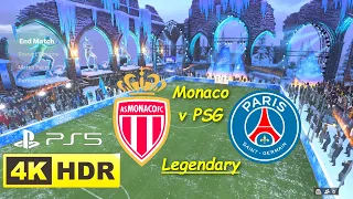 Monaco v PSG 5v5, Mystery Ball, Legendary Difficulty, Volta FC 24 Gameplay (PS5 UHD 4K 60FPS HDR)