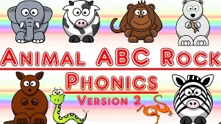 Animal ABC Phonic Rock Song: Learn Phonics, Letters and Animals (Version 2)