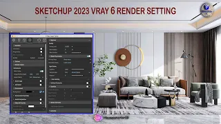 SKETCHUP IT | V-Ray 6 Sketchup 2023 interior | Realistic Render Settings | Render Setting |#vray