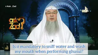 Is it mandatory to rinse nose and mouth during ghusl? - Assim al hakeem