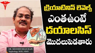 Nephrologist Dr Sree Bhushan Raju About Creatinine Levels VS Dialysis | Kidney Failure/Damage