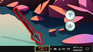Como mostrar la VELOCIDAD de DESCARGA Y SUBIDA de Internet en la BARRA DE TAREAS de Windows 10